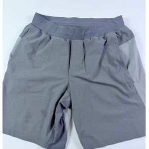 Lululemon Mens Gray Mesh Active Training Running Shorts Size Small (see descr)